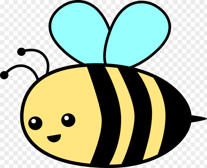 Cartoon Bee Image Bumper Sticker Paper Clip Art PNG