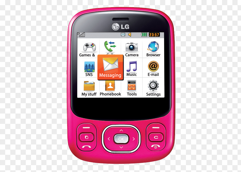 Smartphone Feature Phone LG KS360 Optimus Black PNG