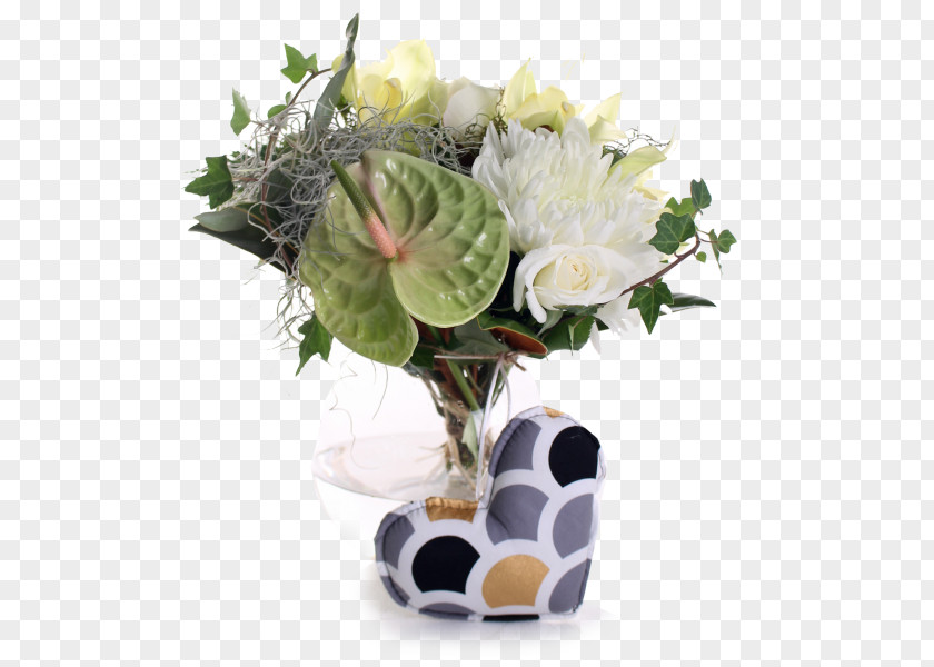 Snow Flower Floral Design Cut Flowers Vase Bouquet PNG