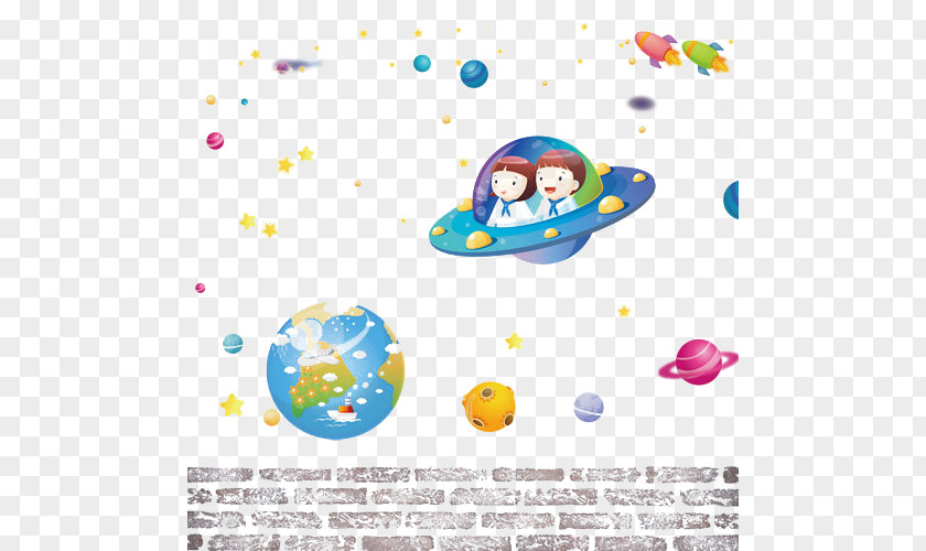 Space Travel Classroom School Kindergarten Illustration PNG