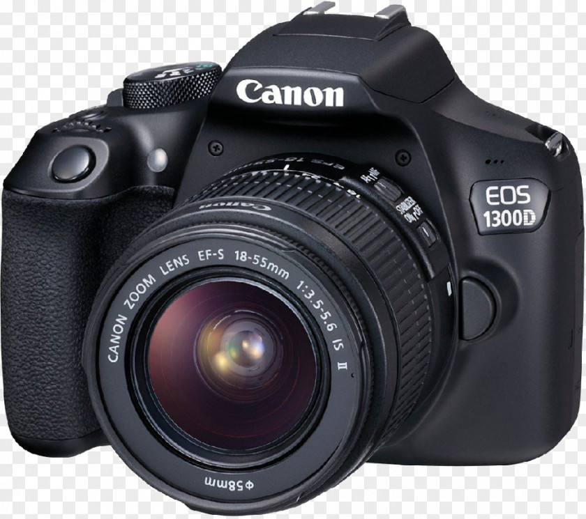 Camera Canon EOS 1300D Digital SLR EF-S 18–55mm Lens PNG