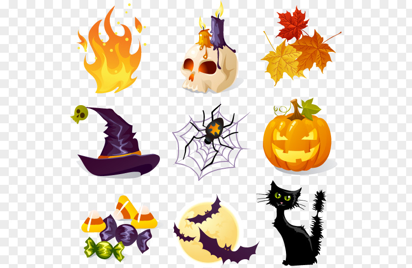Halloween Vector Icons Clip Art PNG