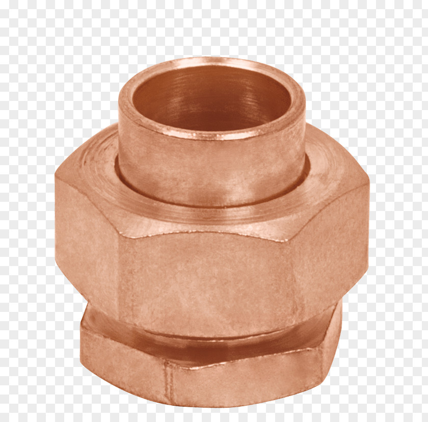 Brass Copper Nut Threading Pipe PNG
