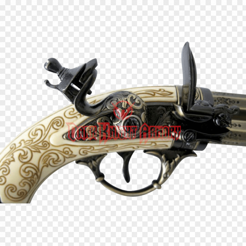 Flintlock Pistol Gun Firearm Weapon PNG