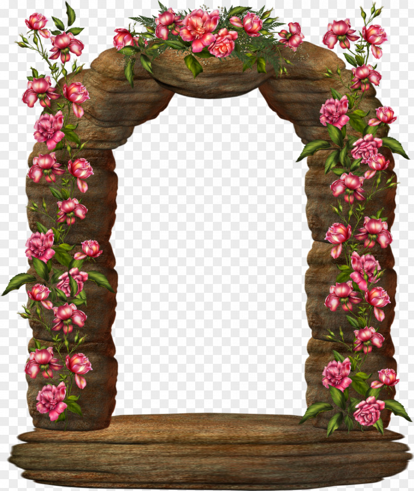 Flower Garden Frame Clip Art Decorative Arts Door PNG