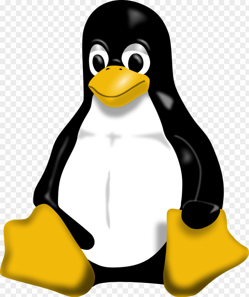 Tuxedo Tux Racer Penguin Linux PNG