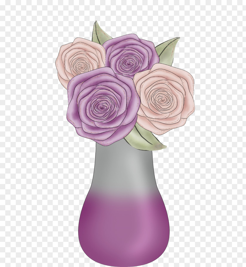Lavender Lilac Garden Roses PNG