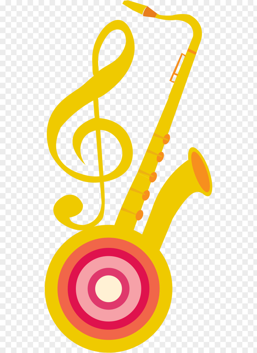 Vector Saxophone Illustration PNG