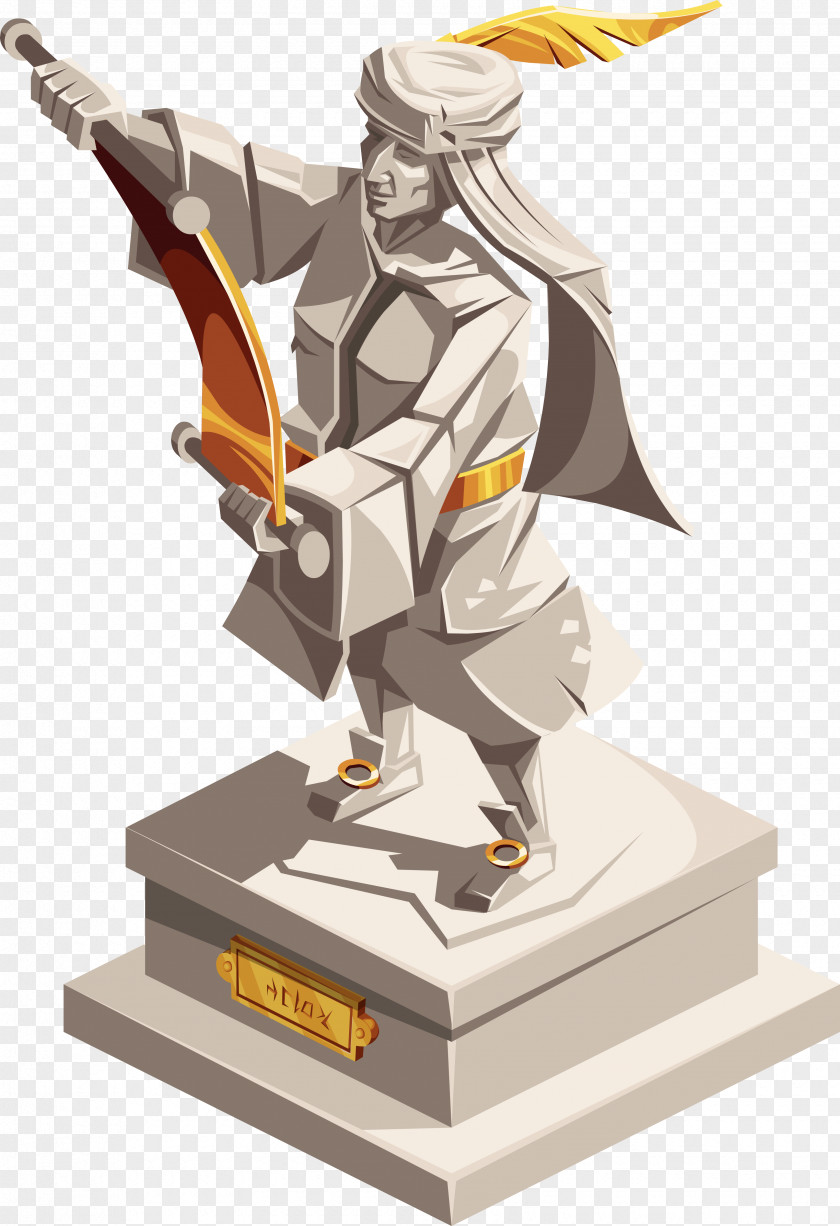 Community Building Figurine Statue Trophy Character PNG