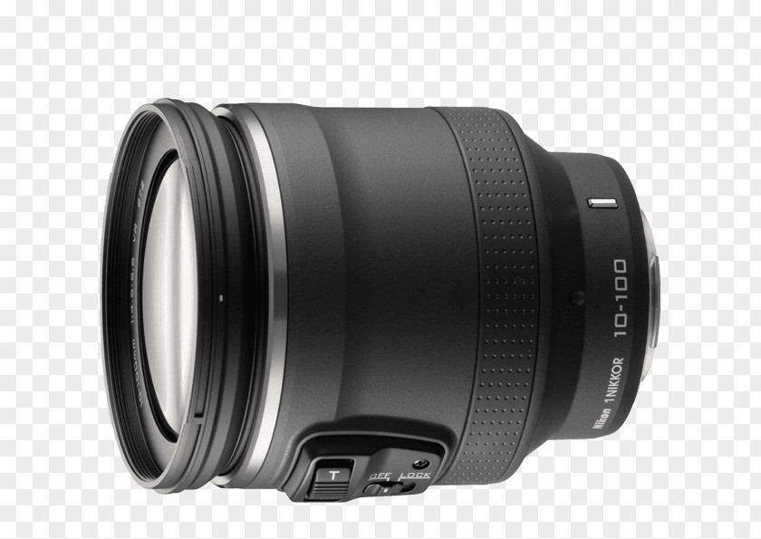 Camera Lens Nikon 1 V1 1-mount Nikkor VR 10-100mm F/4.5-5.6 PD-Zoom Zoom F/4.0-5.6 PNG