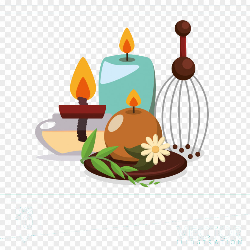 Cartoon Spa With Lamp Clip Art PNG