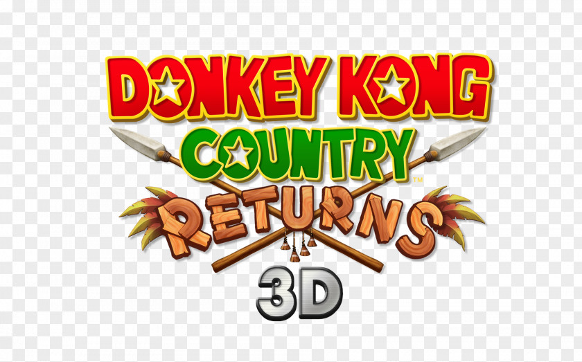 Donkey Kong Country Returns Nintendo 3DS Wii Logo PNG