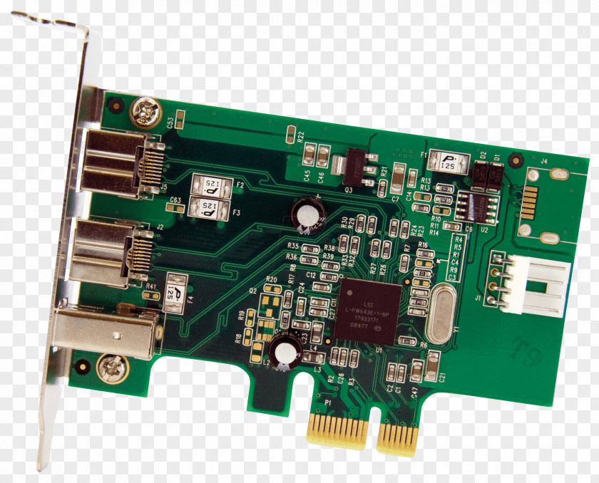IEEE 1394 PCI Express Conventional Computer Port Adapter PNG