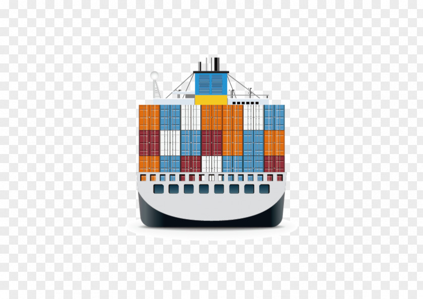 Vector Ship Mover Cargo Freight Transport Icon PNG