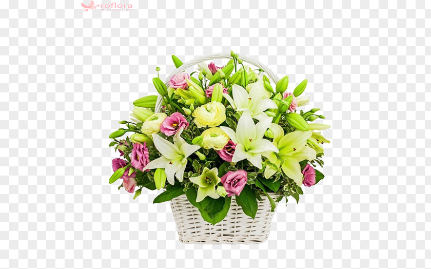 Flower Basket Floral Design Floristry Rose PNG