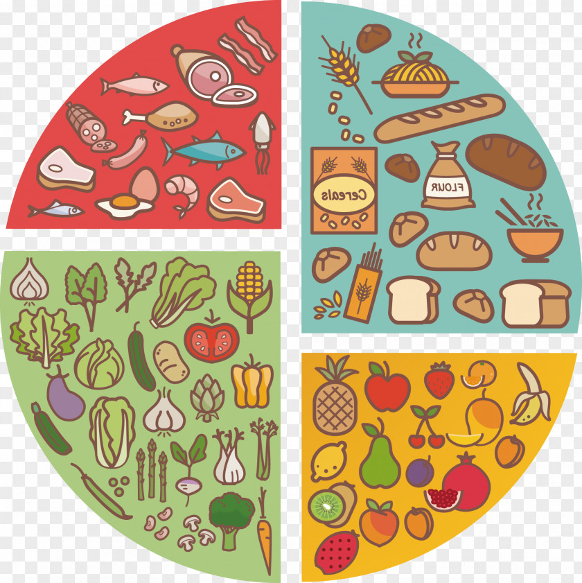 Healthy Eating Pie Chart Vector Diet Icon PNG