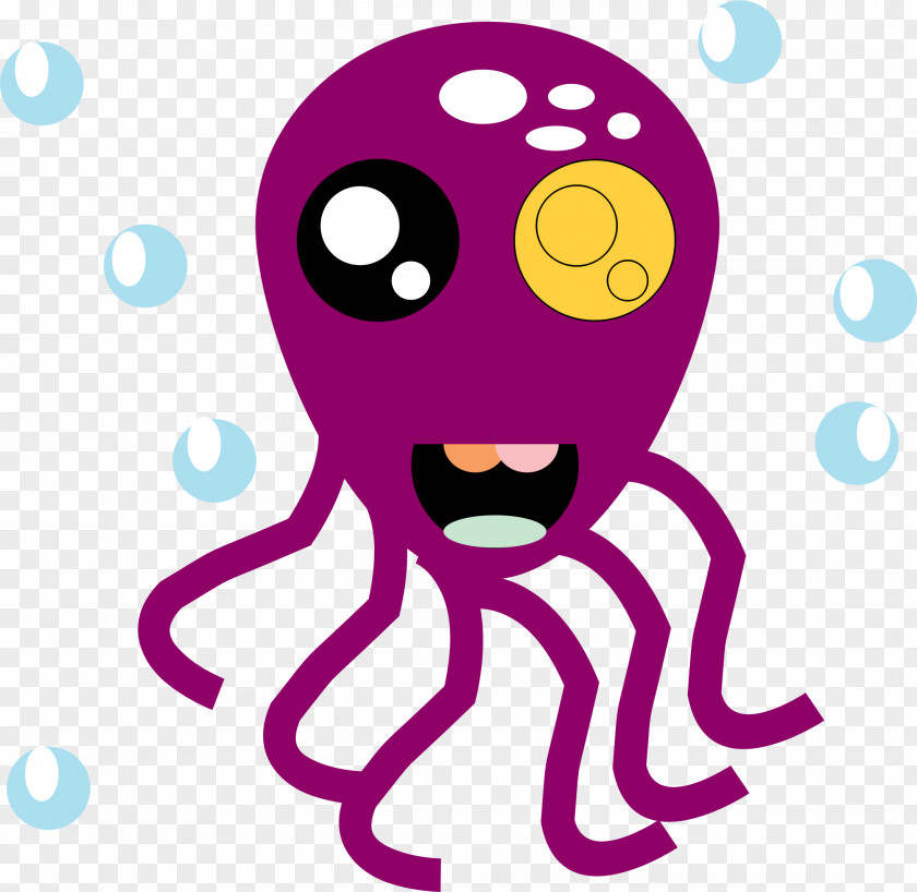 Octopus Squid Smile PNG