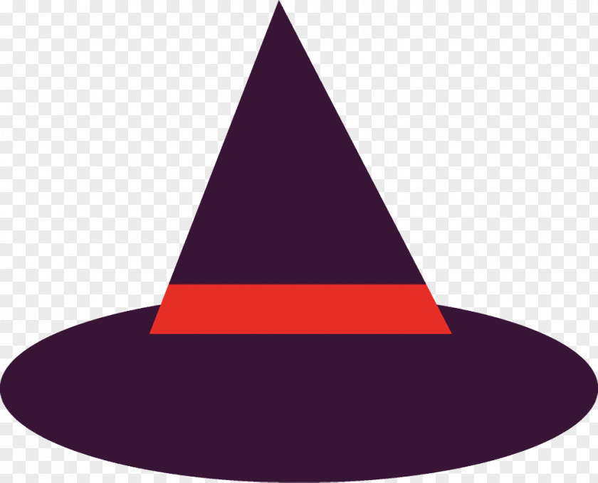 Party Hat Triangle Witch Halloween PNG