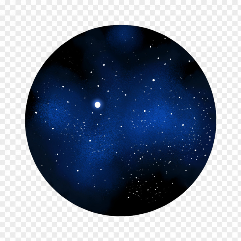 Background Space Cobalt Blue Sphere PNG