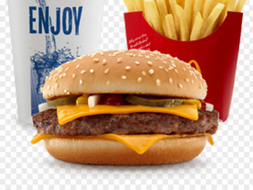 Cheese McDonald's Quarter Pounder Hamburger Cheeseburger Fast Food Big Mac PNG