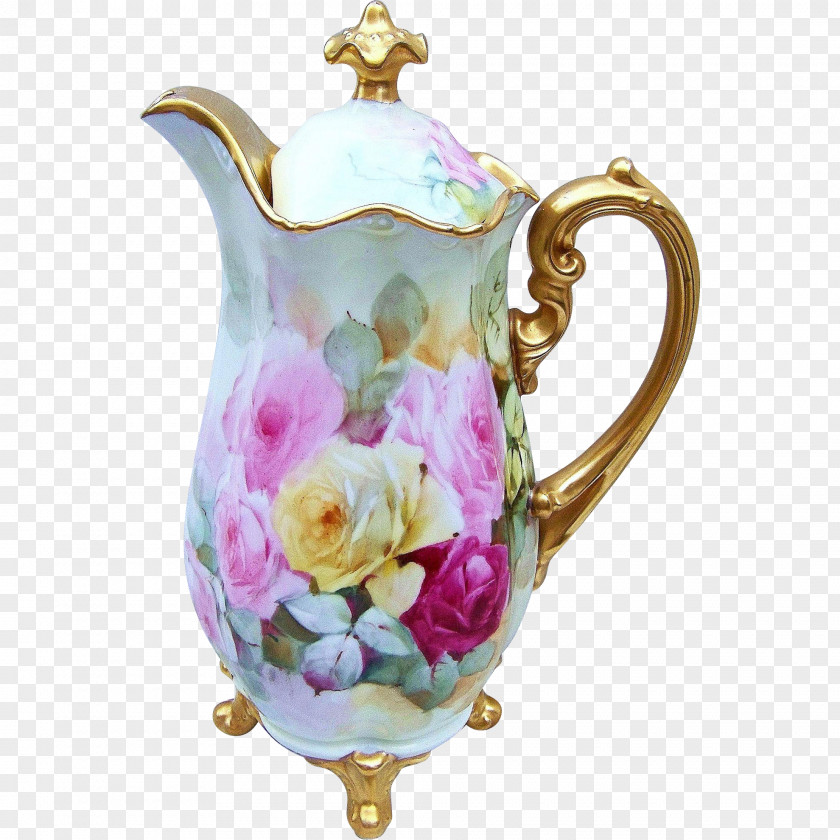 Hand-painted Floral Material Porcelain Limoges China Painting Pottery Ceramic PNG