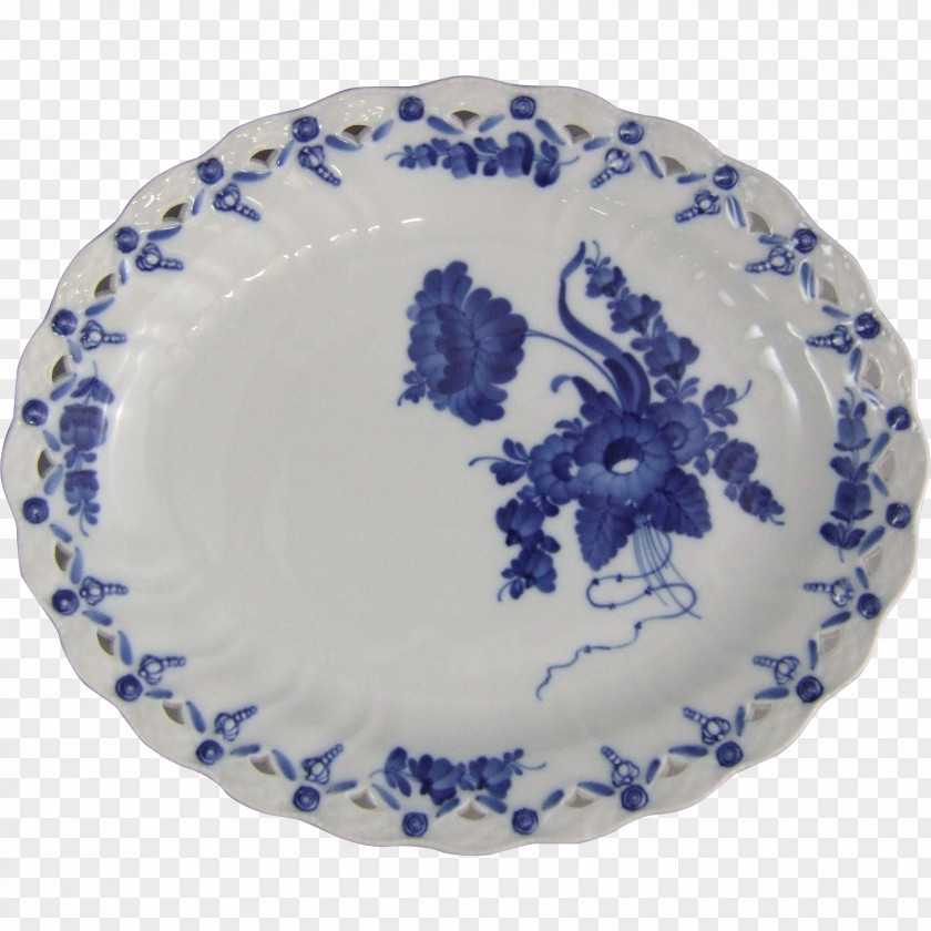 Plate Royal Copenhagen Ceramic Blue And White Pottery Tableware PNG