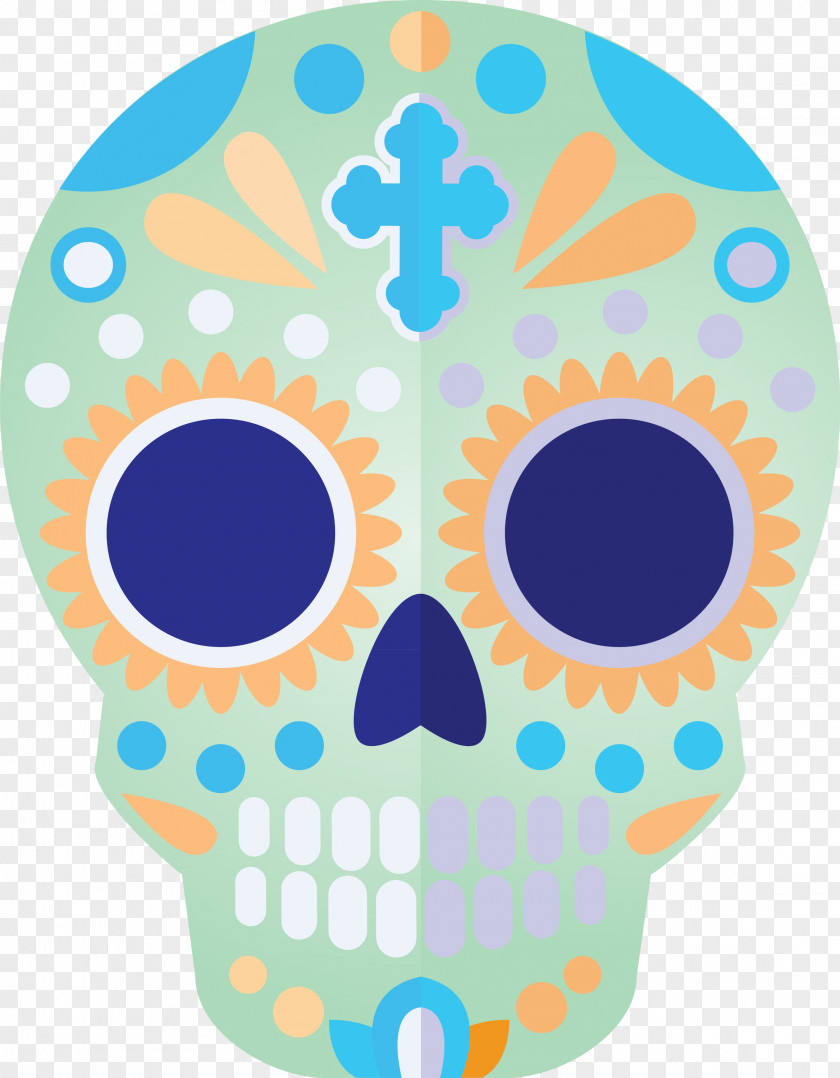 Skull Mexico Sugar Traditional PNG