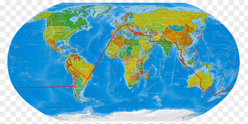 World Map Geography Physische Karte PNG