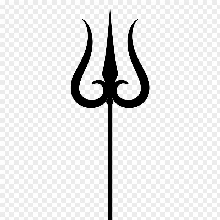 Blackandwhite Symbol Shiva Cartoon PNG