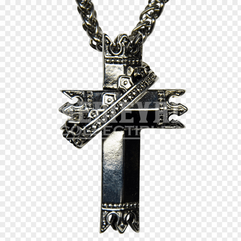 Gothic Celtic Cross Charms & Pendants Sterling Silver Jewellery Chain PNG