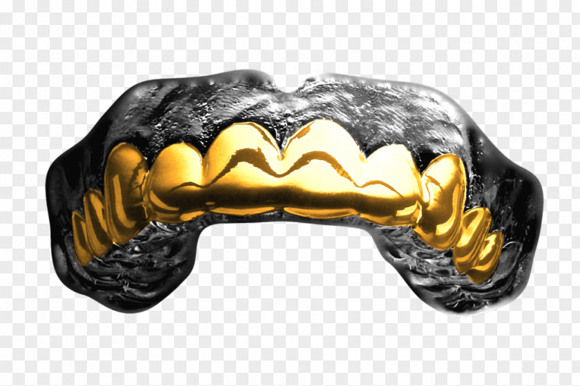 Grill Mouthguard Gold Tooth PNG