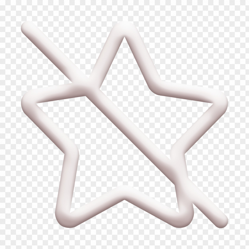 Symbol Star Disable Icon Favorite Inactive PNG