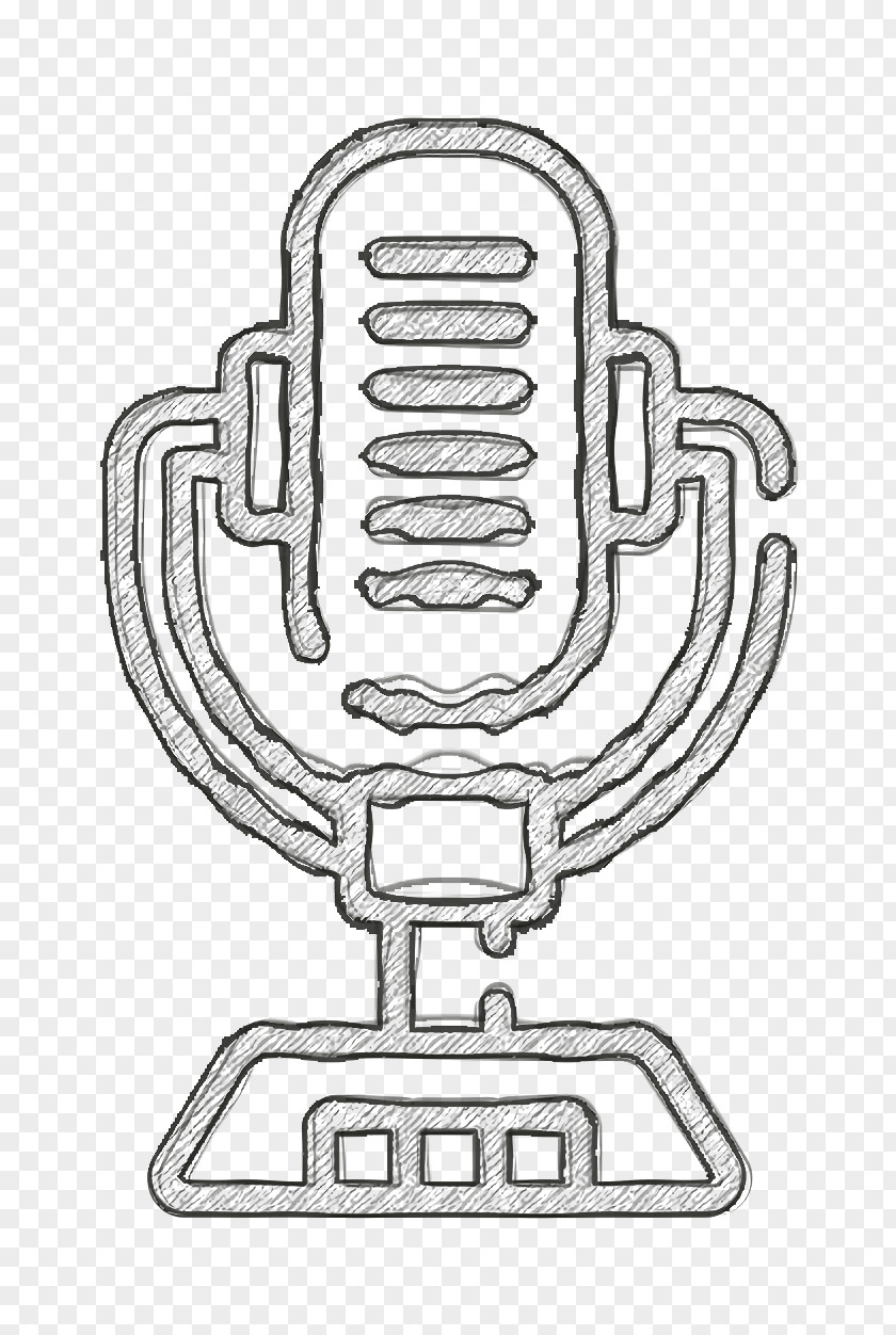 Radio Icon Microphone Blogger And Influencer Essentials PNG