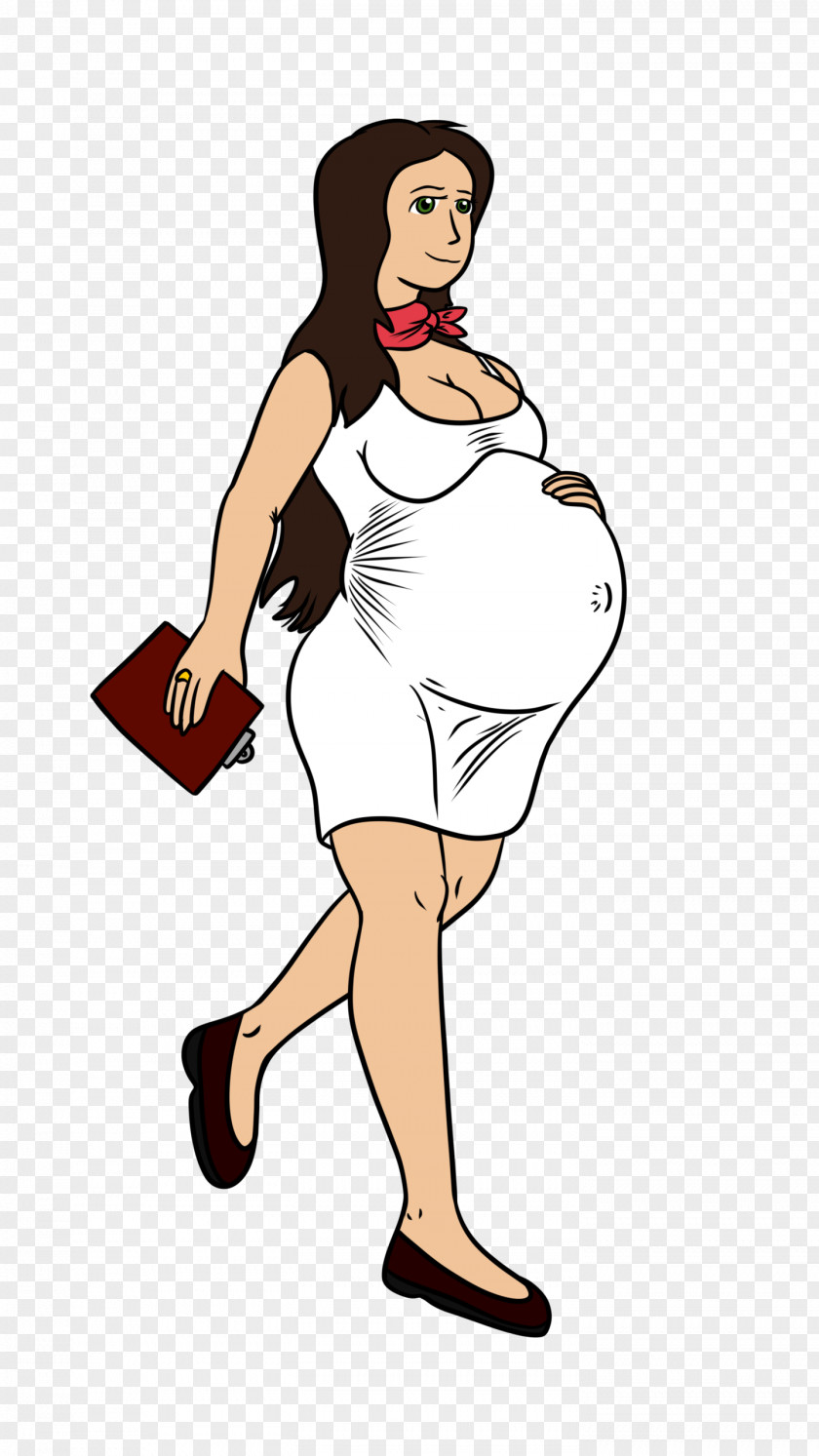 Art Style Pregnancy Cartoon PNG