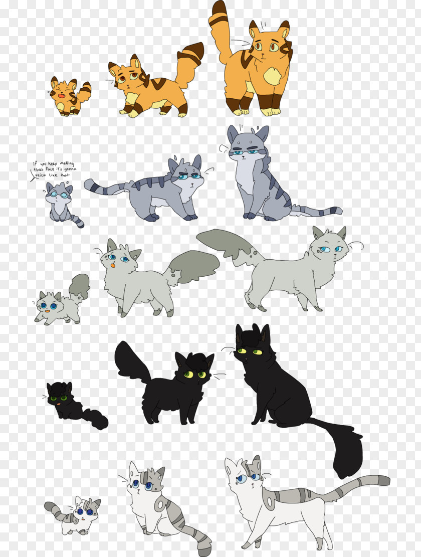 Cat Warriors Drawing Illustration Image PNG