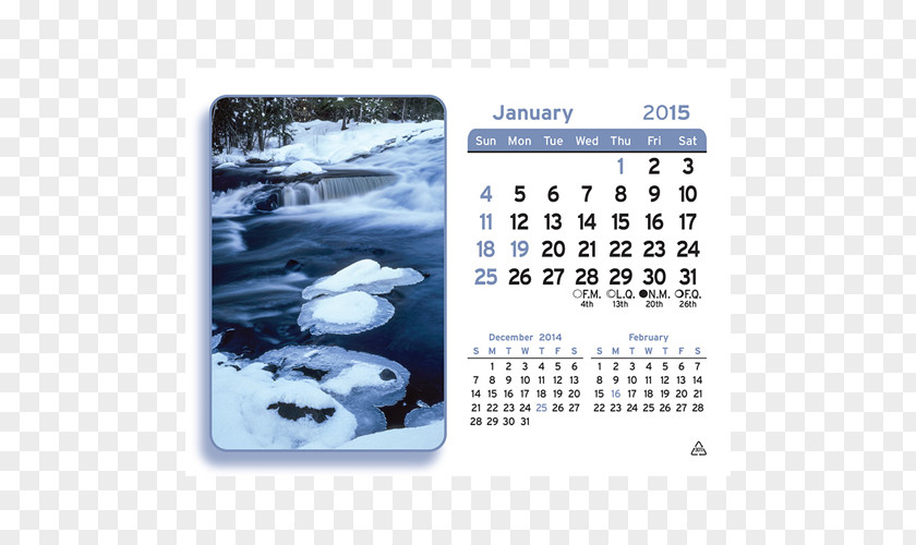 Gorgeous Desk Calendar Font PNG