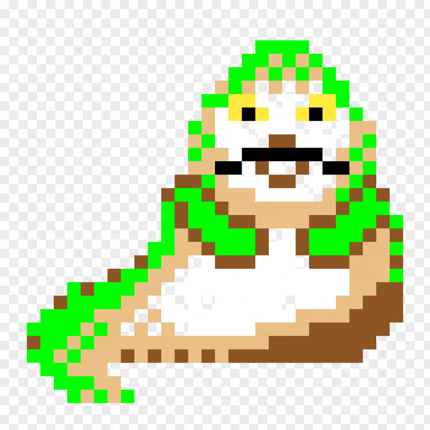 Star Wars Jabba The Hutt Yoda Pixel Art PNG