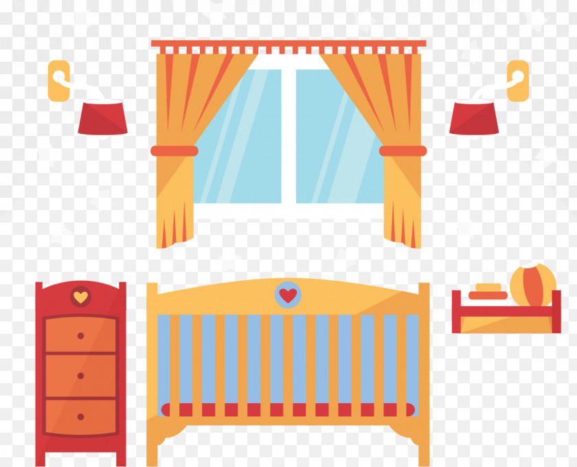 Yellow Baby Room Decor Euclidean Vector Computer File PNG