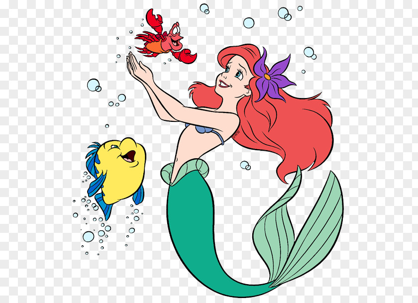 Ariel The Little Mermaid Sebastian Clip Art PNG
