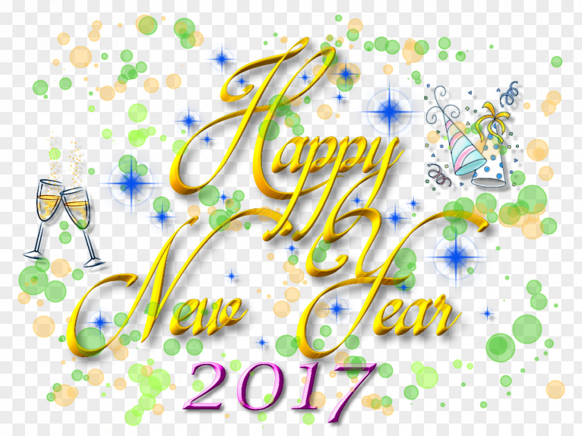 Happy New Year Graphic Design Clip Art PNG