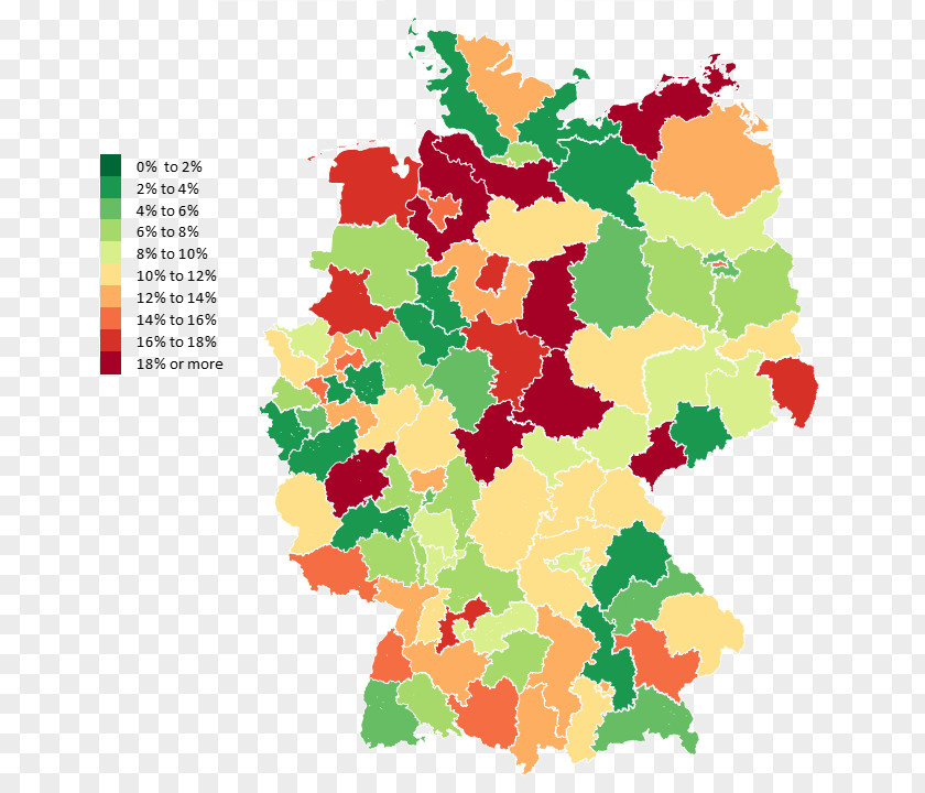 Map Germany Thematic Choropleth Geography PNG