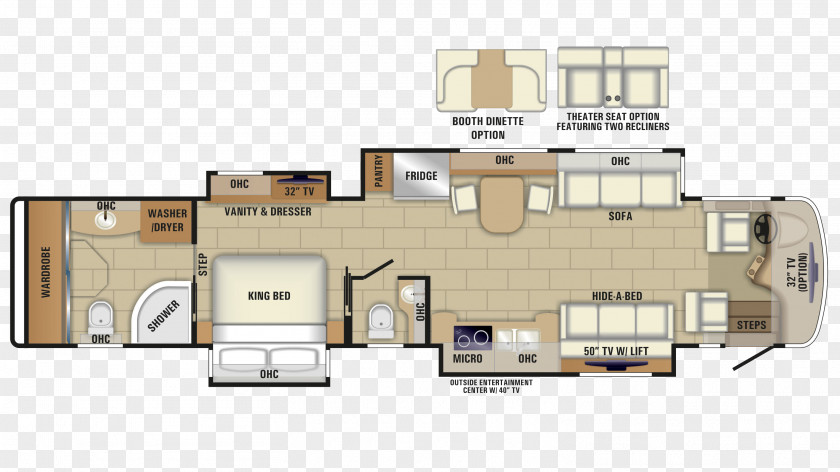 Class Of 2018 Campervans Fifth Wheel Coupling Floor Plan Living Room PNG