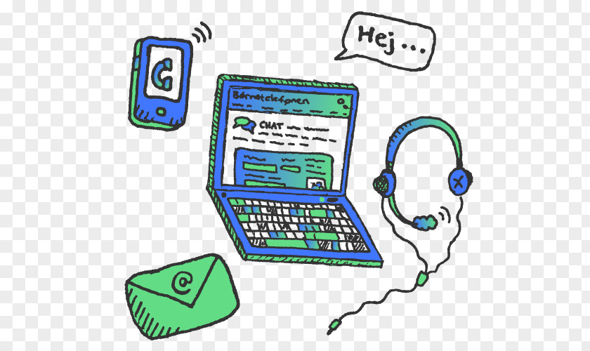 Design Telephony Line PNG