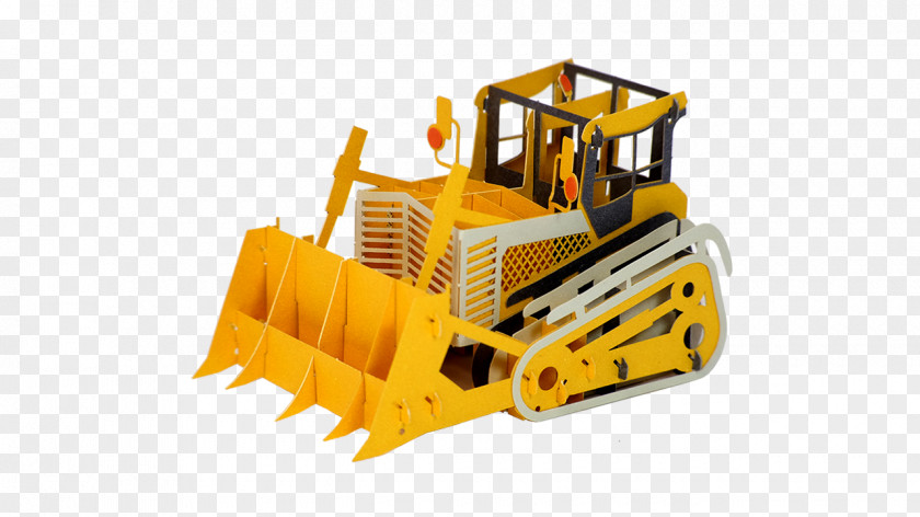 Ferris Wheel Bulldozer Paper Pop Cards Heavy Machinery Tractor-scraper PNG