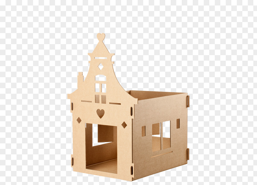 Play House Cardboard Paper Villa Cat Cottage PNG