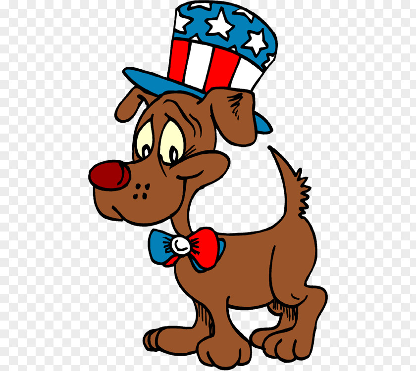 Puppy Cartoon Independence Day Dog Clip Art PNG