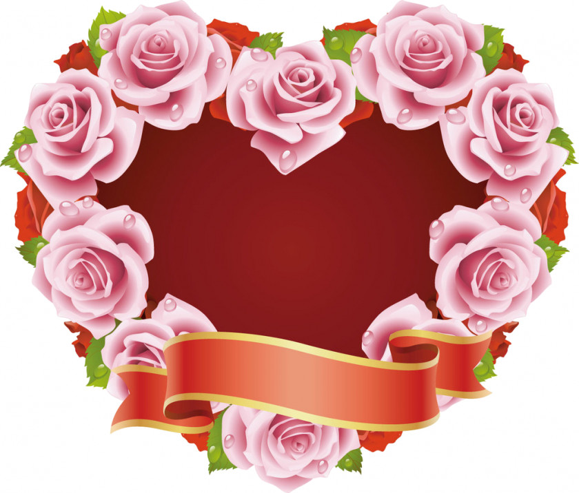 Rose Heart Valentine's Day Clip Art PNG