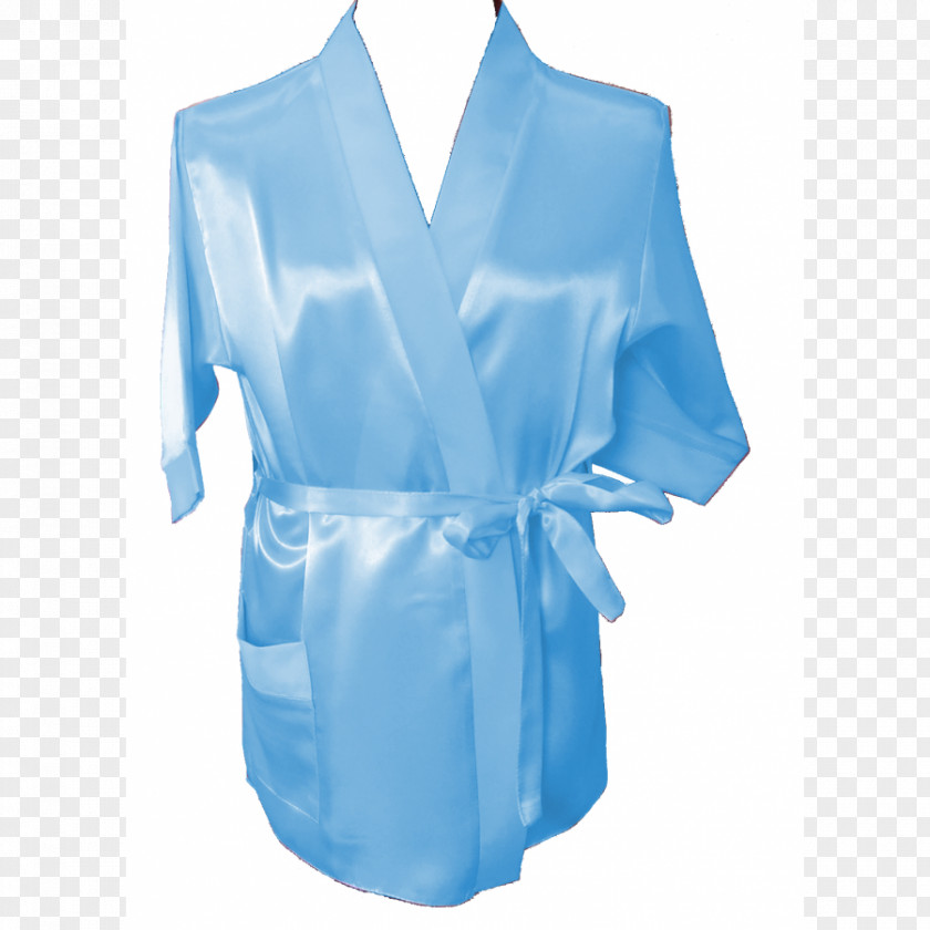Silk Satin Bathrobe Sleeve Dress Gown PNG
