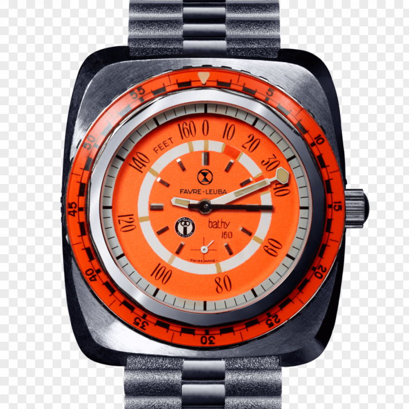 Watch Diving Favre-Leuba Brand Strap PNG