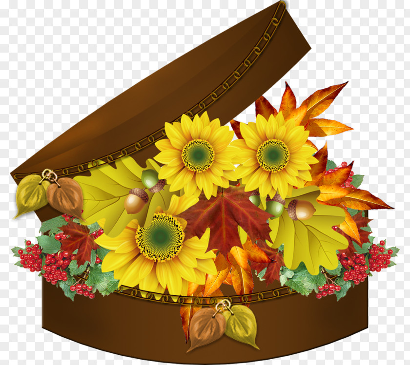 Withered Autumn Leaves Animation Flower Ansichtkaart PNG